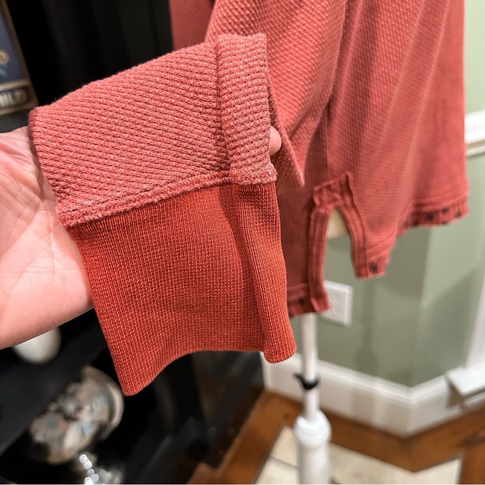 Free People Coral Waffle Knit Long Sleeve Top - Picture 7 of 11
